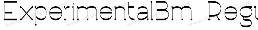 ExperimentalBm Regular字体转换